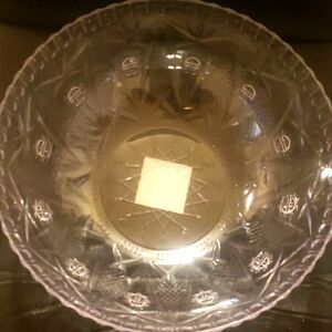 Elegant Clear Plastic Bowl (Not Glass)